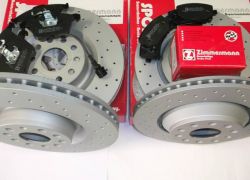 Brzdná sada predná + zadná komplet ZIMMERMANN VW GOLF V 5 R32 R