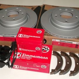Brzdná sada komplet zadná náprava ZIMMERMANN BMW E46 330