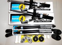 Sada tlmičov, uloženia tlmiča, dorazov a prachoviek komplet VW GOLF 4 IV + TDI