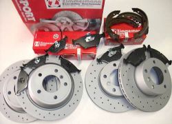 Brzdná sada predná + zadná komplet ZIMMERMANN Sport BMW 5ER E39