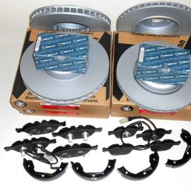 Brzdná sada predná + zadná komplet BMW 535d E60 E61 - ZIMMERMANN / MEYLE