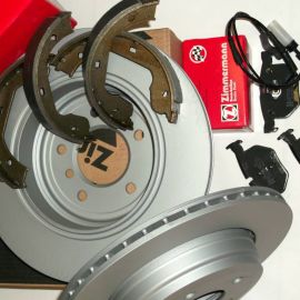 Brzdná sada komplet zadná náprava ZIMMERMANN BMW 5er E60