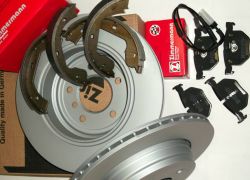 Brzdná sada komplet zadná náprava ZIMMERMANN BMW 5er E60