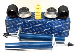 2x tlmiče a uloženie tlmiča, prachovky a dorazy predná náprava BMW 5er E60 E61