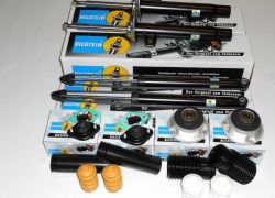 Sada tlmičov, uloženia tlmiča, dorazov a prachoviek BILSTEIN BMW radu 3 E46