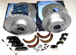 Brzdná sada komplet predná + zadná Mercedes C-klasse W203, S203