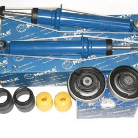 Tlmiče, uloženie tlmiča, dorazy a prachovky zadná náprava BMW 5er E60