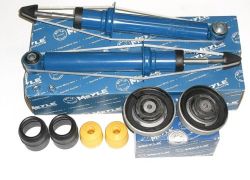 Tlmiče, uloženie tlmiča, dorazy a prachovky zadná náprava BMW 5er E60