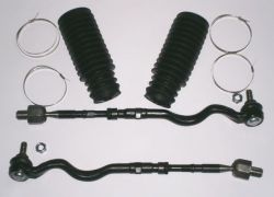 2x spojovacia tyč komplet predná  + manžety riadenia BMW E46