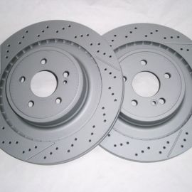 2x brzdové kotúče zadné dierované Mercedes CLS C218 X218