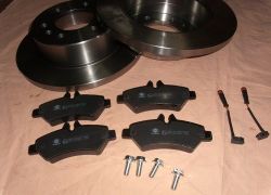 Brzdná sada zadní náprava Sprinter + Crafter 2006-