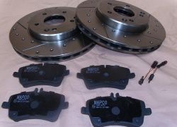 Brzdná sada 'sportovní' Mercedes W203 S203 přední náprava