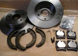 Brzdná sada zadní kompletní Mercedes C-klasse W203, S203