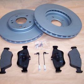 Brzdové kotouče + destičky ATE přední Mercedes W210 + S210