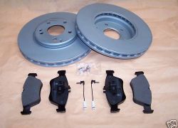 Brzdové kotouče + destičky ATE přední Mercedes W210 + S210