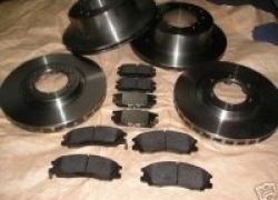 4 Brzdové kotouče 2 x Brzdové destičky pro Hyundai Terracan