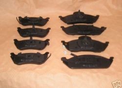 Brzdové destičky přední + zadní Mercedes ML W163 od rv 02.1998-08.2000