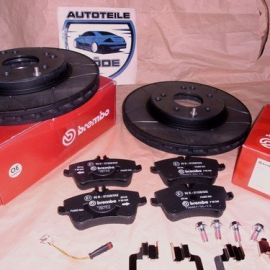 Brzdové kotouče přední Brembo MAX Line + destičky přední Mercedes C-klasse W203 S203 CL203
