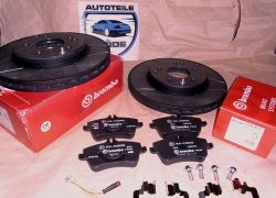 Brzdové kotouče přední Brembo MAX Line + destičky přední Mercedes C-klasse W203 S203 CL203