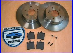 Brzdové kotouče + destičky zadní Mercedes E-Klasse W210