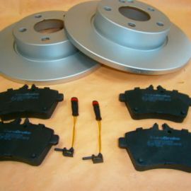 Brzdové kotouče + destičky přední Mercedes-Benz W169 A-klasse