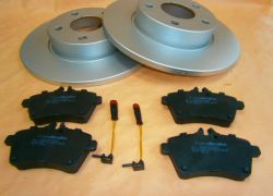 Brzdové kotouče + destičky přední Mercedes-Benz W169 A-klasse