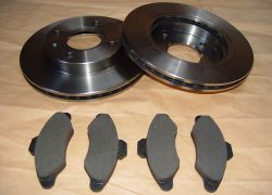 Brzdná sada komplet přední náprava Ford Escort od rv : 07.90