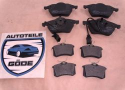 Brzdové destičky přední + zadní Audi A6 od rv 1997-2005