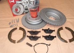 Brzdná sada komplet zadní náprava 'sportovní kotouče' BMW E39 limuzína