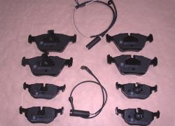 Brzdové destičky přední + zadní se snímačem BMW E39