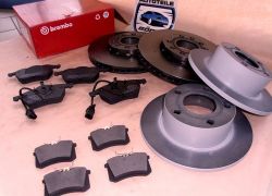 Brzdná sada High Carbon komplet přední + zadní Audi A6 4B + C5