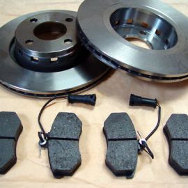 Brzdové kotouče přední větrané 280 mm + destičky přední Audi 80