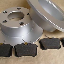 2x brzdové kotúče + platničky zadné Audi A6 4B+C5