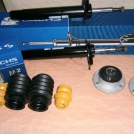 Tlmiče, prachovky, dorazy a uloženia tlmičov BMW E46 športový podvozok