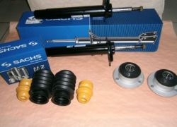 Tlmiče, prachovky, dorazy a uloženia tlmičov BMW E46 športový podvozok