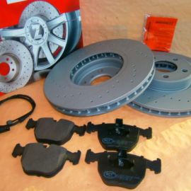 Brzdové kotúče predné dierované + platničky predné BMW X5-E53