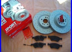 Brzdové kotúče predné Zimmermann dierované 350mm + platničky predné Mercedes ML W164