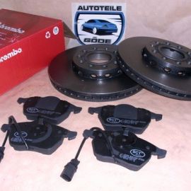 Brzdové kotúče predné Brembo (288mm) + platničky predné Audi A6 4B+C5