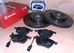 Brzdové kotúče predné Brembo (288mm) + platničky predné Audi A6 4B+C5