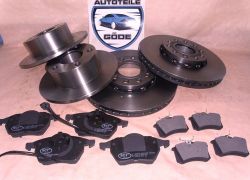 Brzdná sada Audi A6 komplet  predná + zadná 288mm + 245mm