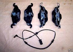 Brzdové platničky predná náprava +2x snímač opotrebenia Opel Astra G