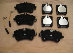 Brzdové platničky predné + zadné  Mercedes C-klasse W203, S203 štandardný podvozok