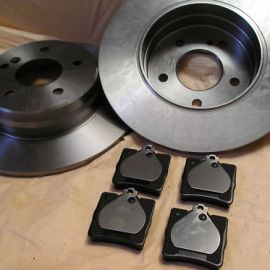 Brzdové kotúče zadné + platničky zadné Mercedes C-klasse W203, S203