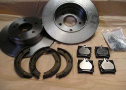 Brzdná sada zadná kompletná Mercedes C-klasse W203, S203