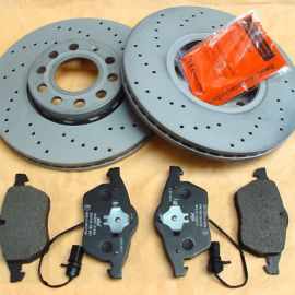 Brzdná sada predná Zimmermann  "športové dierované kotúče" Audi A6 + A4