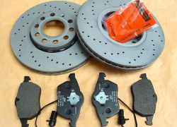 Brzdná sada predná Zimmermann  'športové dierované kotúče' Audi A6 + A4