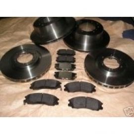 4 Brzdové kotúče+ 2 x Brzdové platničky pre Hyundai Terracan