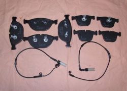 Brzdové platničky predné + zadné so snímačom  BMW E60 + E61 od modelov 535d, 540i, 550i, M5