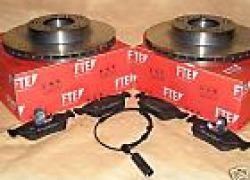 Brzdové kotúče + platničky predné  BMW E46