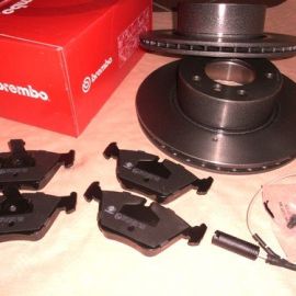 Brzdové kotúče predné Brembo + platničky BMW E39 od 530d